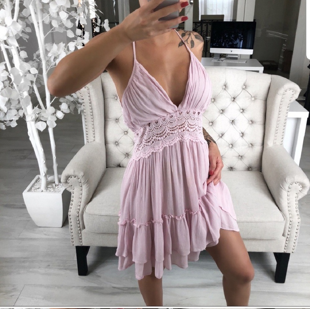 Eden blush pink dress